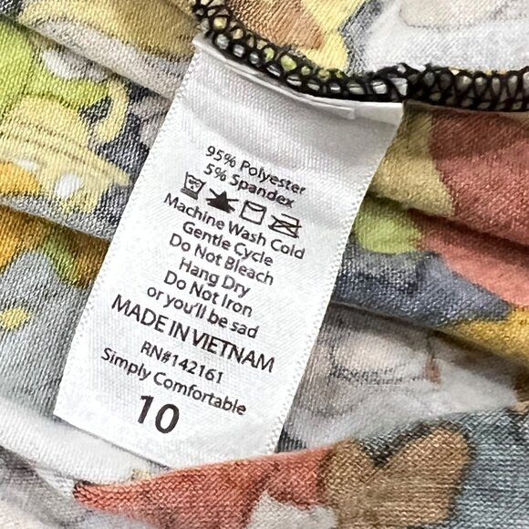 Disney LuLaRoe Girls Mae Size 10 Snow White Dwarfs Dress - Picture 5 of 5